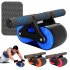 Abdominal Roller With Cushion Weight Loss Abdominal Trainer With 2 Wheels Home Workout Equipment blue