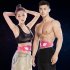 Abdominal Slimming Adjustable PU Belt Electronic ABS Muscle Stimulator Toning Waist Trainer Loss Weight Fat Body Massage Pink chargeable