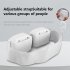 Abdominal Trainer Waist Belt High frequency Vibration Massage Waist Trimmer Exercise Workout Ab Belt For Men Women white