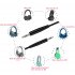 Abs  Headphone  Cable For Bose   Qc30   Qc25   Soundtrue   Soundlink   Oe2 Headset Cable black