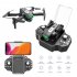 Abs Lsrc Ls Xt4 Mini Drone Wifi Fpv with 4k 1080p HD Single Camera Foldable RC Quadcopter 3 batteries