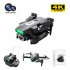 Abs Lsrc Ls Xt4 Mini Drone Wifi Fpv with 4k 1080p HD Single Camera Foldable RC Quadcopter 3 batteries