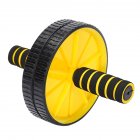 Abs Wheel Body Exercise Gym Roller Abdominal Core Exerciser Strength Workout Fitness Trainer yellow