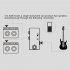 Aby Metal Guitar Effect Pedal Mini Pedal Bidirectional Circuit Selector Processor Electric Guitar Effector Black