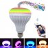 Ac100 250v 12w Led Smart Rgbw Light Bulb Remote Control Bluetooth compatible Music Colorful Stage Bulb as shown