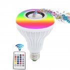 AC100~250v 12w Led Smart Rgbw Light Bulb RC Bluetooth Music Stage Bulb