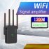 Ac1200m Wireless Wifi Repeater Signal Amplifier 5g Long Range Extender Router Wifi Booster Signal Repeater Black UK Plug