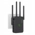 Ac1200m Wireless Wifi Repeater Signal Amplifier 5g Long Range Extender Router Wifi Booster Signal Repeater Black US Plug