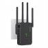 Ac1200m Wireless Wifi Repeater Signal Amplifier 5g Long Range Extender Router Wifi Booster Signal Repeater Black EU Plug