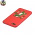 Acekool for HUAWEI Y5 2018 Cartoon Lovely Coloured Painted Soft TPU Back Cover Non slip Shockproof Full Protective Case with Lanyard red