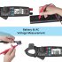 Acm91 Digital Clamp  Meter True Rms Low Impedance Dc Auto Repair Ammeter Multimeter black