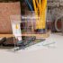 Acrylic Calendar Board Desktop Clear Memo Note Board Monthly Planning Whiteboard With Stand 6 Markers Pen For Office Home School TYU309