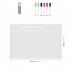 Acrylic Calendar Board Desktop Clear Memo Note Board Monthly Planning Whiteboard With Stand 6 Markers Pen For Office Home School TYU309