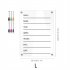 Acrylic Calendar Strong Magnetic Thick Clear Dry Erase Board Weekly Planner With 6 Colors Erasable Markers For Refrigerator Whiteboard 11 7 x 8 27inch   16 54 x