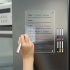 Acrylic Calendar Strong Magnetic Thick Clear Dry Erase Board Weekly Planner With 6 Colors Erasable Markers For Refrigerator Whiteboard 11 7 x 8 27inch   16 54 x