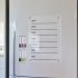 Acrylic Calendar Strong Magnetic Thick Clear Dry Erase Board Weekly Planner With 6 Colors Erasable Markers For Refrigerator Whiteboard 11 7 x 8 27inch   16 54 x