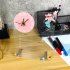 Acrylic Calendar With Wall Clock Includes 3 Erasable Markers Anti sliding Anti scratch Monthly Weekly Planner  15x20cm 6x7 9inch  CC250