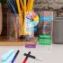 Acrylic Calendar With Wall Clock Includes 3 Erasable Markers Anti sliding Anti scratch Monthly Weekly Planner  15x20cm 6x7 9inch  CC252