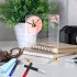 Acrylic Calendar With Wall Clock Includes 3 Erasable Markers Anti sliding Anti scratch Monthly Weekly Planner  15x20cm 6x7 9inch  CC250