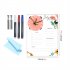 Acrylic Calendar With Wall Clock Includes 3 Erasable Markers Anti sliding Anti scratch Monthly Weekly Planner  15x20cm 6x7 9inch  CC250