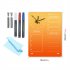 Acrylic Calendar With Wall Clock Includes 3 Erasable Markers Anti sliding Anti scratch Monthly Weekly Planner  15x20cm 6x7 9inch  CC250