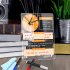 Acrylic Calendar With Wall Clock Includes 3 Erasable Markers Anti sliding Anti scratch Monthly Weekly Planner  15x20cm 6x7 9inch  CC254