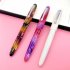 Acrylic Fountain Pen Business Office Practice Calligraphy Writing Pen School Office Name Ink Pens Gift Stationery purple Fountain pen 26 point