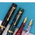 Acrylic Fountain Pen Rotating lid Calligraphy Writing Pen School Office Name Ink Pens Gift Stationery pink Pen 0 5MM 26 tip