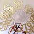 Acrylic Mirror Surface Hollow out Number 1 20 Hexagon Table Cards Reception Seat Card for Party Wedding Decoration 20PCS Set Golden