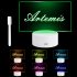 Acrylic Note Board Colorful Transparent Luminous Message Small Whiteboard Home Office Desktop Writing Board Colorful  horizontal lamp  pen