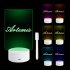 Acrylic Note Board Colorful Transparent Luminous Message Small Whiteboard Home Office Desktop Writing Board Colorful  horizontal lamp  pen