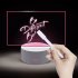 Acrylic Note Board Colorful Transparent Luminous Message Small Whiteboard Home Office Desktop Writing Board Colorful  horizontal lamp  pen