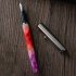 Acrylic Pen Classic Translucent Business Signature Student Pen for School Office Dark blue acrylic Dark tip 0 38MM