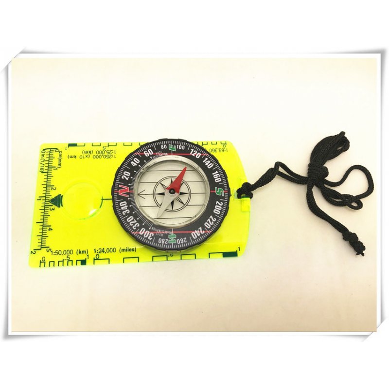 Acrylic Portable Map  Compass For Outdoor  Orientation Multi-functional Scale Compass as picture show