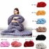 Acrylic Thick Yarn Hand Knitted Blanket Photography Props Christmas Birthday Gift Vacuum Packaging white 100   120cm