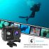 Action Underwater Camera Ultra HD Waterproof Sports Camera Wide Angle Camera Kit Pink
