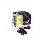 Action Underwater Camera Ultra HD Waterproof Sports Camera Wide Angle Camera Kit Yellow