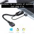 Adapter Cable HDTV To DP Female Socket 4k 30hz Compatible ForHDMI To Displayport With Power Supply Cable 0 3 Meters Converter Cable