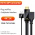Adapter Cable HDTV To DP Female Socket 4k 30hz Compatible ForHDMI To Displayport With Power Supply Cable 0 3 Meters Converter Cable