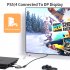 Adapter Cable HDTV To DP Female Socket 4k 30hz Compatible ForHDMI To Displayport With Power Supply Cable 0 3 Meters Converter Cable