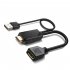 Adapter Cable HDTV To DP Female Socket 4k 30hz Compatible ForHDMI To Displayport With Power Supply Cable 0 3 Meters Converter Cable