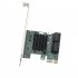 Add On Cards PCIE PCI E PCI SATA3 SATA 3 Controller SATA Multiplier Expansion PCI E Adapter   Low Profile Bracket green