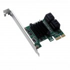 Add On Cards PCIE/PCI-E/PCI SATA3 SATA 3 Controller SATA Multiplier/Expansion PCI E Adapter + Low Profile Bracket green