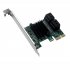 Add On Cards PCIE PCI E PCI SATA3 SATA 3 Controller SATA Multiplier Expansion PCI E Adapter   Low Profile Bracket green