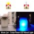 Add color to your nights with this Moon Jar Light  The Solar Powered Mood Light collects solar energy at day and glows at night to create an attractive lighting