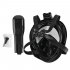 Adeeing New Gopro Full Face Snorkeling Mask With Anti Fog Anti Leak Technology With Ventilation Tube Goggles Black L XL