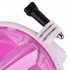 Adeeing New Gopro Full Face Snorkeling Mask With Anti Fog Anti Leak Technology With Ventilation Tube Goggles Pink S M