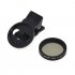 Adjustable 37mm Neutral Density Clip on ND2   ND400 Phone Camera Filter Lens for Android ios Mobile black