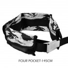 Adjustable 4 3 Pocket Diving Weight Belt With Stainless Steel Buckle Water Sport Equipment  Gray camouflage 4 pocket models