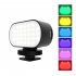 Adjustable 6 color Filter Fill Light 800LUX 120 Degrees Lighting Angle With Diffuser Rgb Effect Camera Light Photography Lighting Studio Lamp  PU565B 